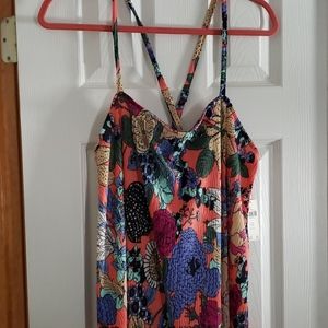 NWT Anthropologie Midi Pleated Floral Dress 22